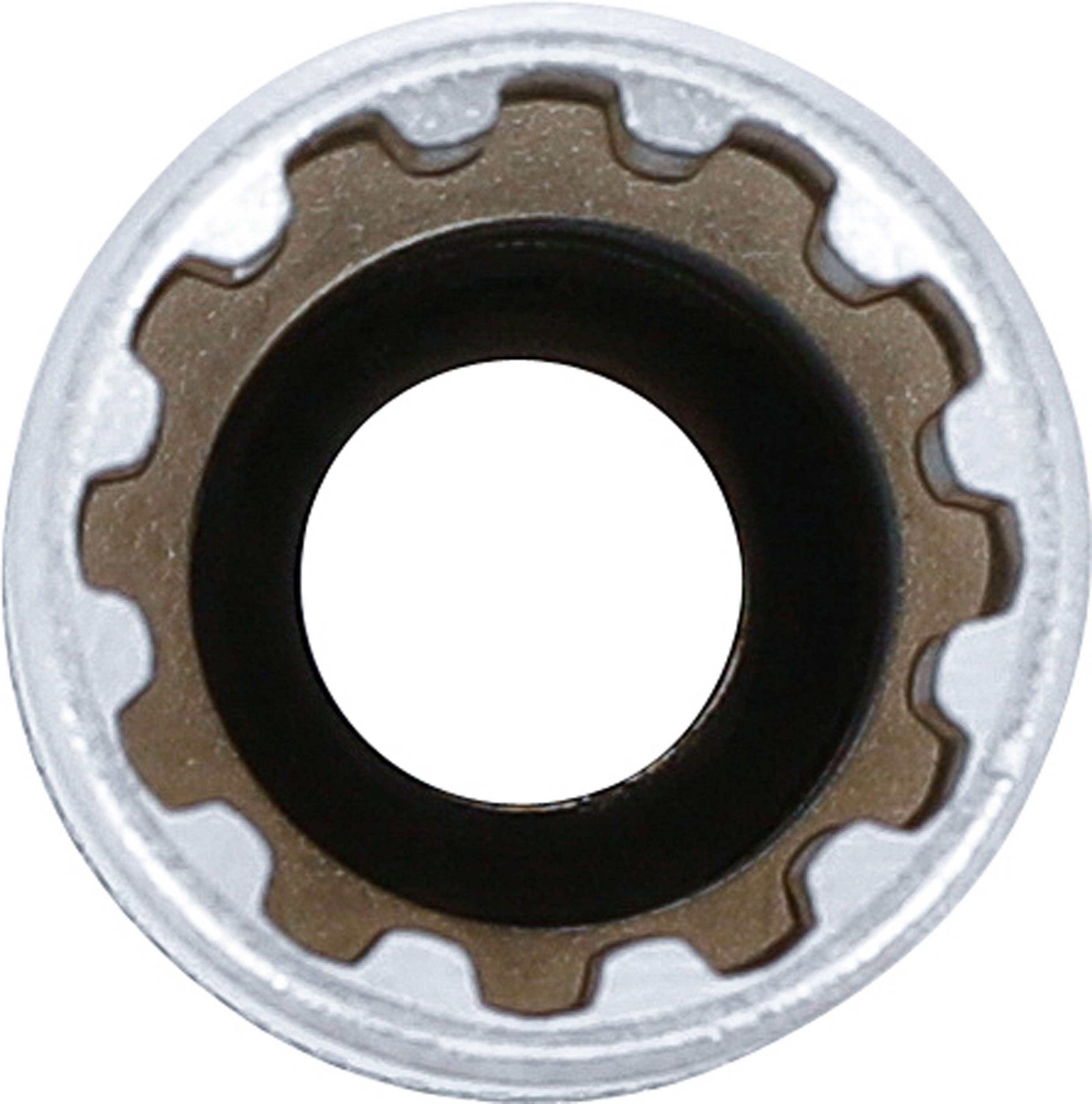 BGS Steckschlüssel-Einsatz Gear Lock, tief | Antrieb Innenvierkant 10 mm (3/8") | SW 14 mm