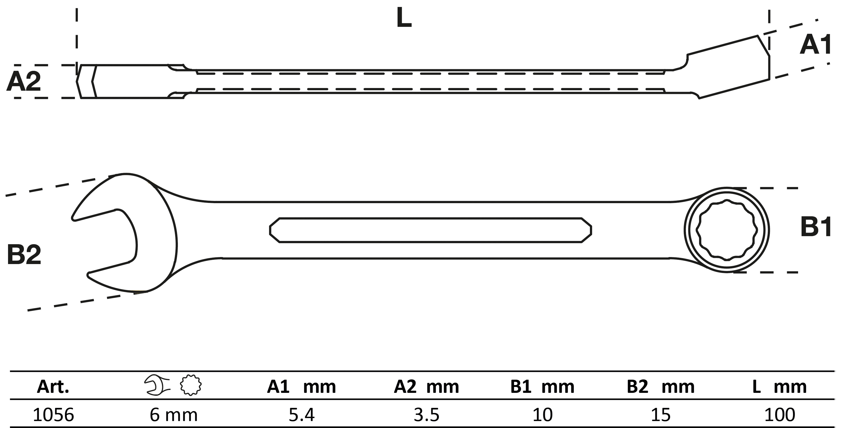 BGS Maul-Ringschlüssel | SW 6 mm
