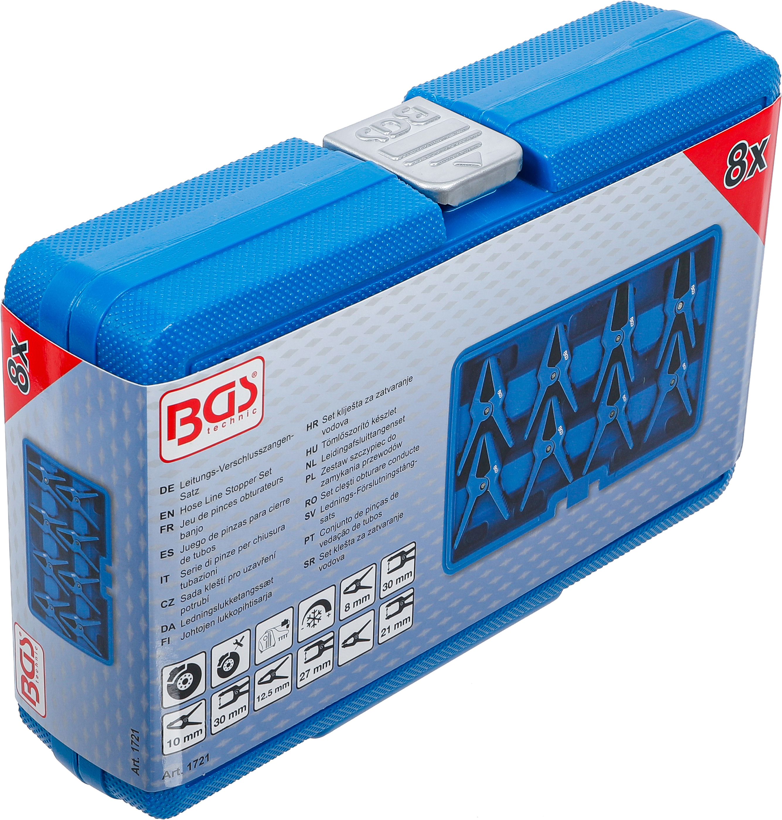 BGS Leitungs-Verschlusszangen-Satz | 8-tlg.