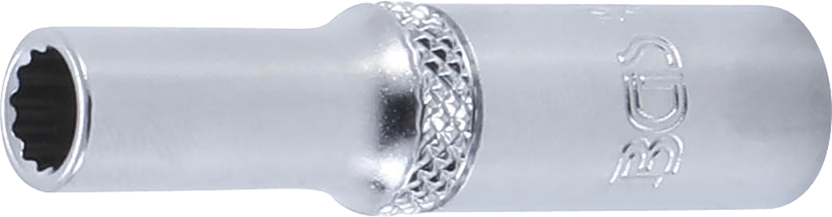 BGS Steckschlüssel-Einsatz Zwölfkant, tief | Antrieb Innenvierkant 6,3 mm (1/4") | SW 6 mm