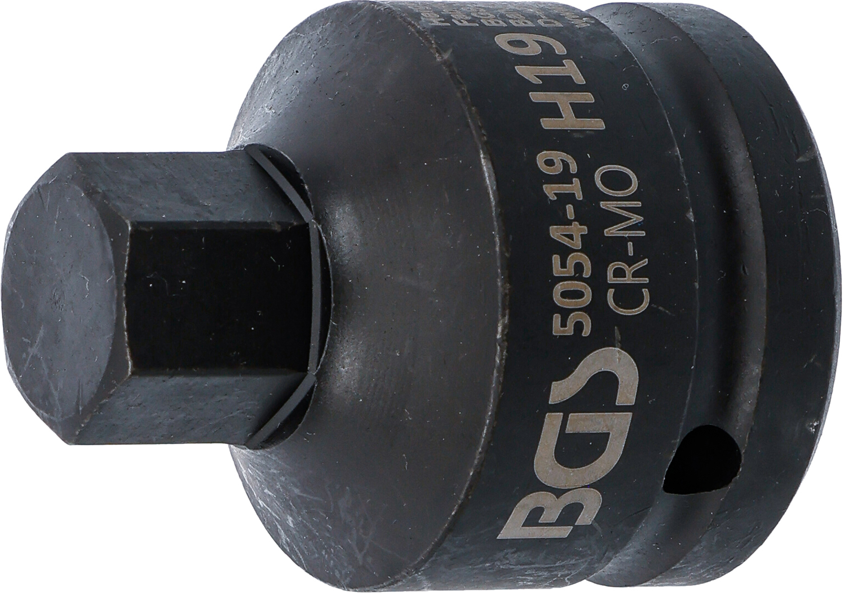 BGS Kraft-Bit-Einsatz | Länge 55 mm | Antrieb Innenvierkant 20 mm (3/4") | Innensechskant 19 mm