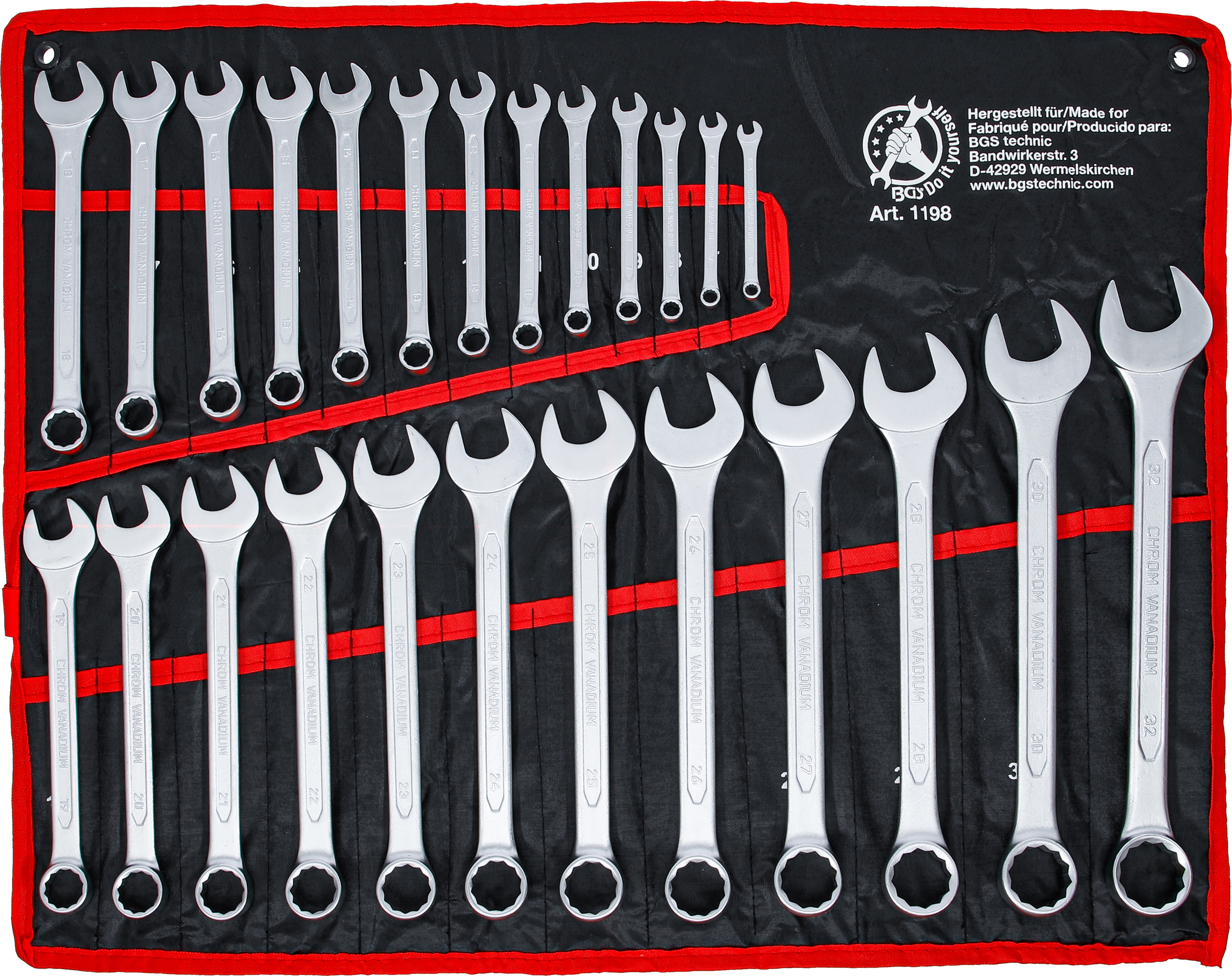 BGS Maul-Ringschlüssel-Satz | SW 6 - 32 mm | 25-tlg.