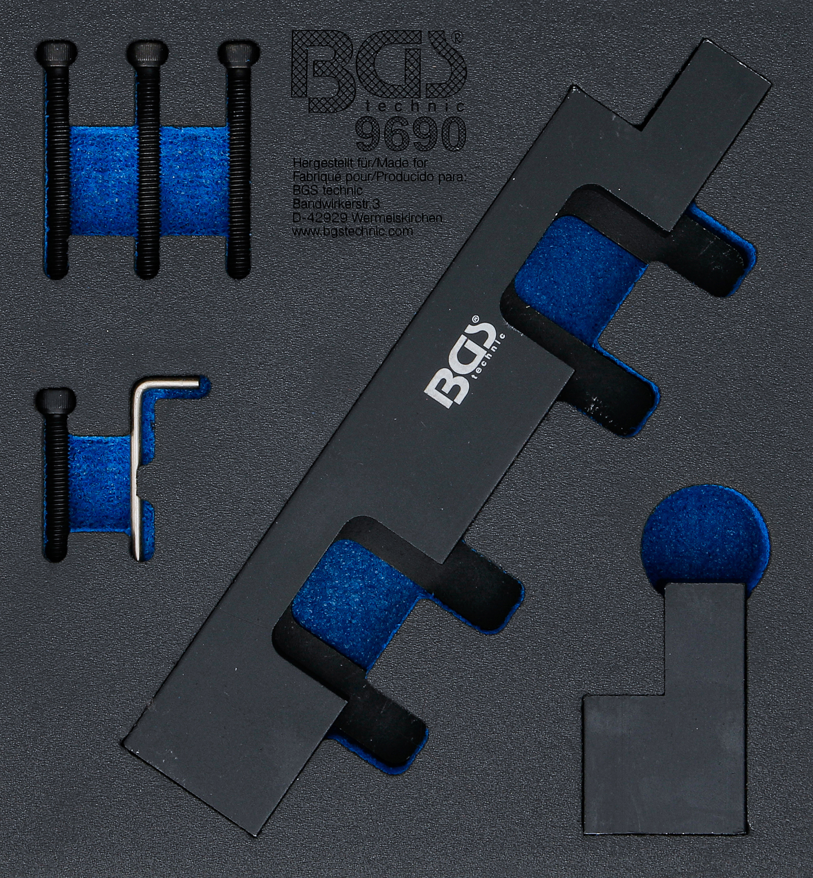 BGS Werkstattwageneinlage 1/6: Nockenwellen-Einstellwerkzeug-Satz | für Opel 2.0 CDTi