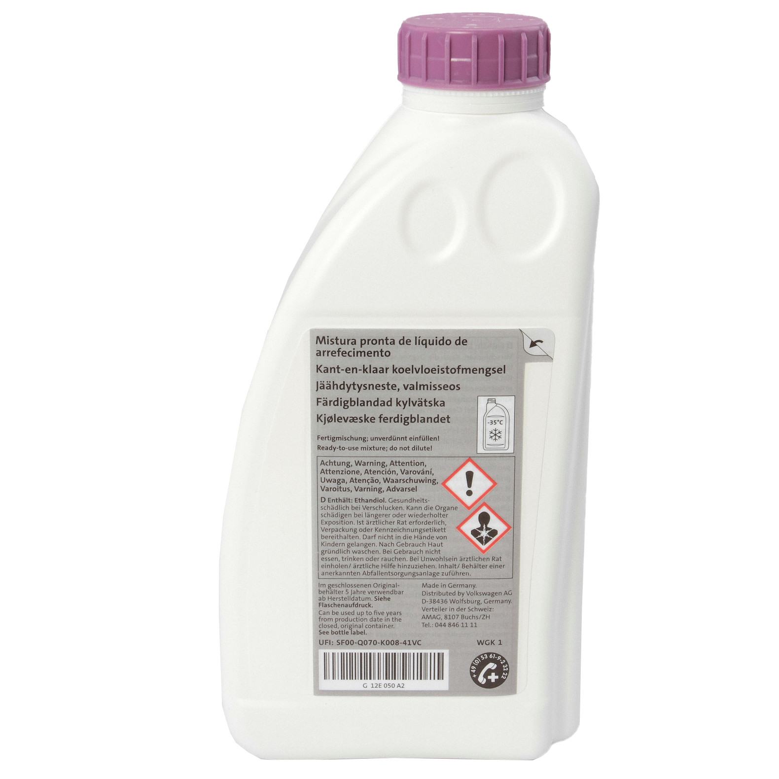 Original VW G12evo Kühlerfrostschutz G 12E 050 A2 Lila 1 Liter