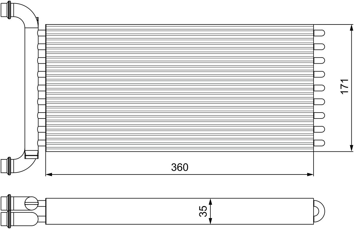 Wärmetauscher, Innenraumheizung