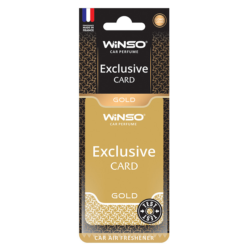 Winso Exclusive Card Gold Auto Lufterfrischer Premium Car  Duftbaum
