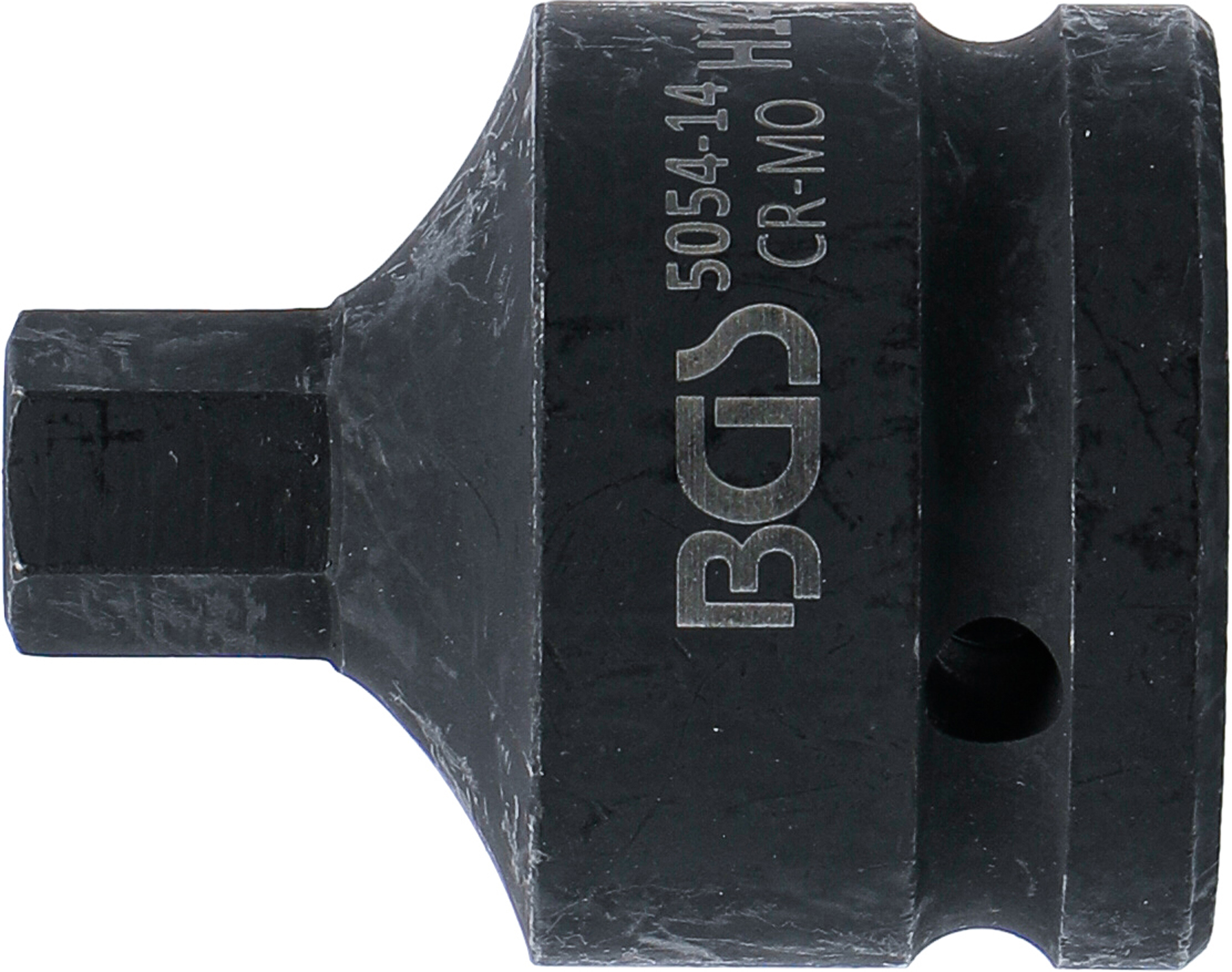 BGS Kraft-Bit-Einsatz | Länge 55 mm | Antrieb Innenvierkant 20 mm (3/4") | Innensechskant 14 mm