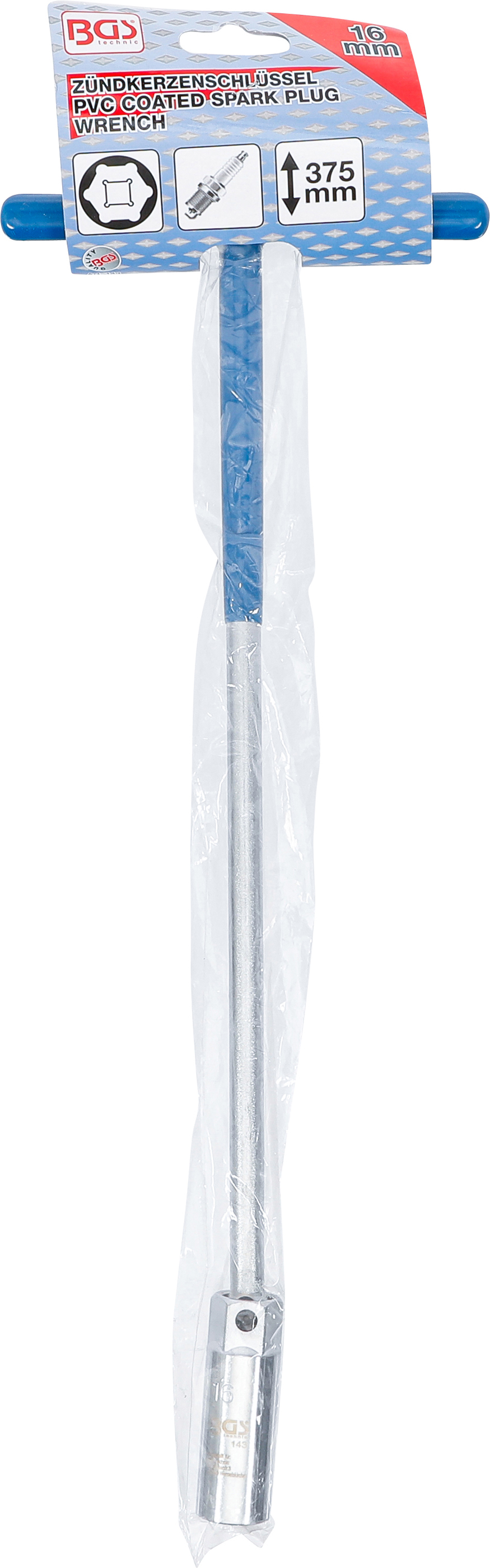 BGS Zündkerzenschlüssel mit T-Griff, Kugelgelenk | SW 16 mm