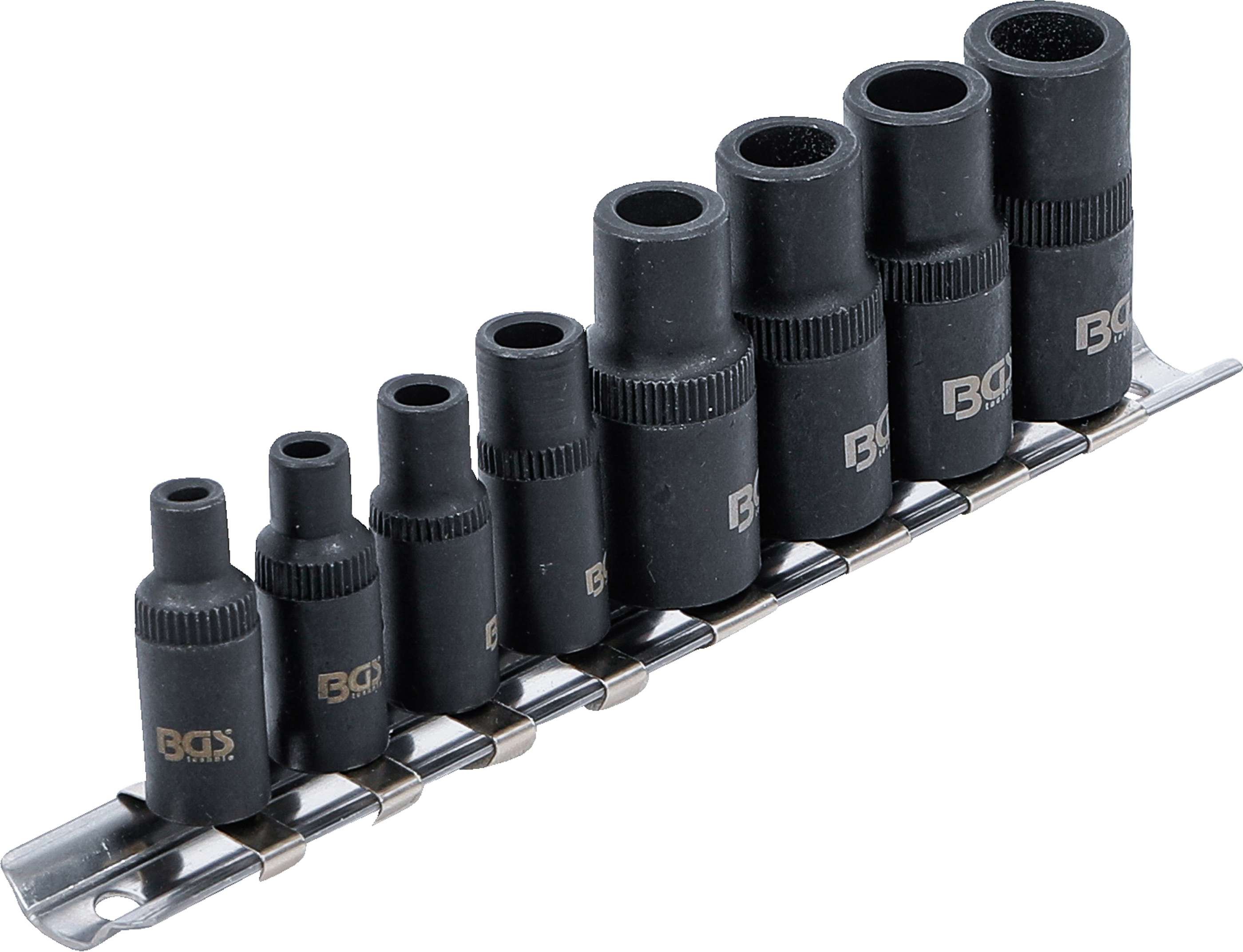 BGS Gewindebohrer-Aufnahme-Satz | 6,3 mm (1/4") / 10 mm (3/8") | 8-tlg.
