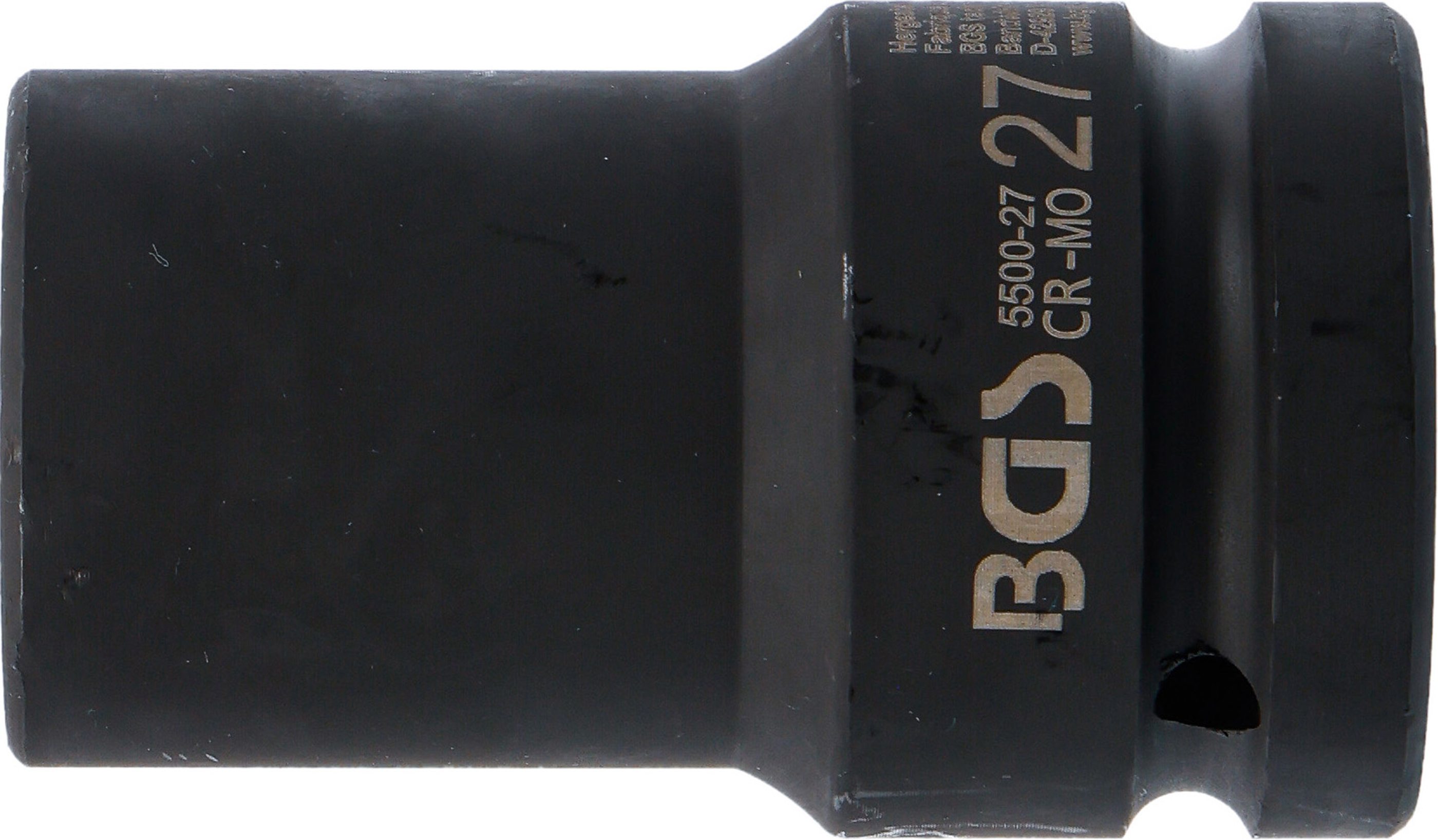 BGS Kraft-Steckschlüssel-Einsatz Sechskant, tief | Antrieb Innenvierkant 25 mm (1") | SW 27 mm