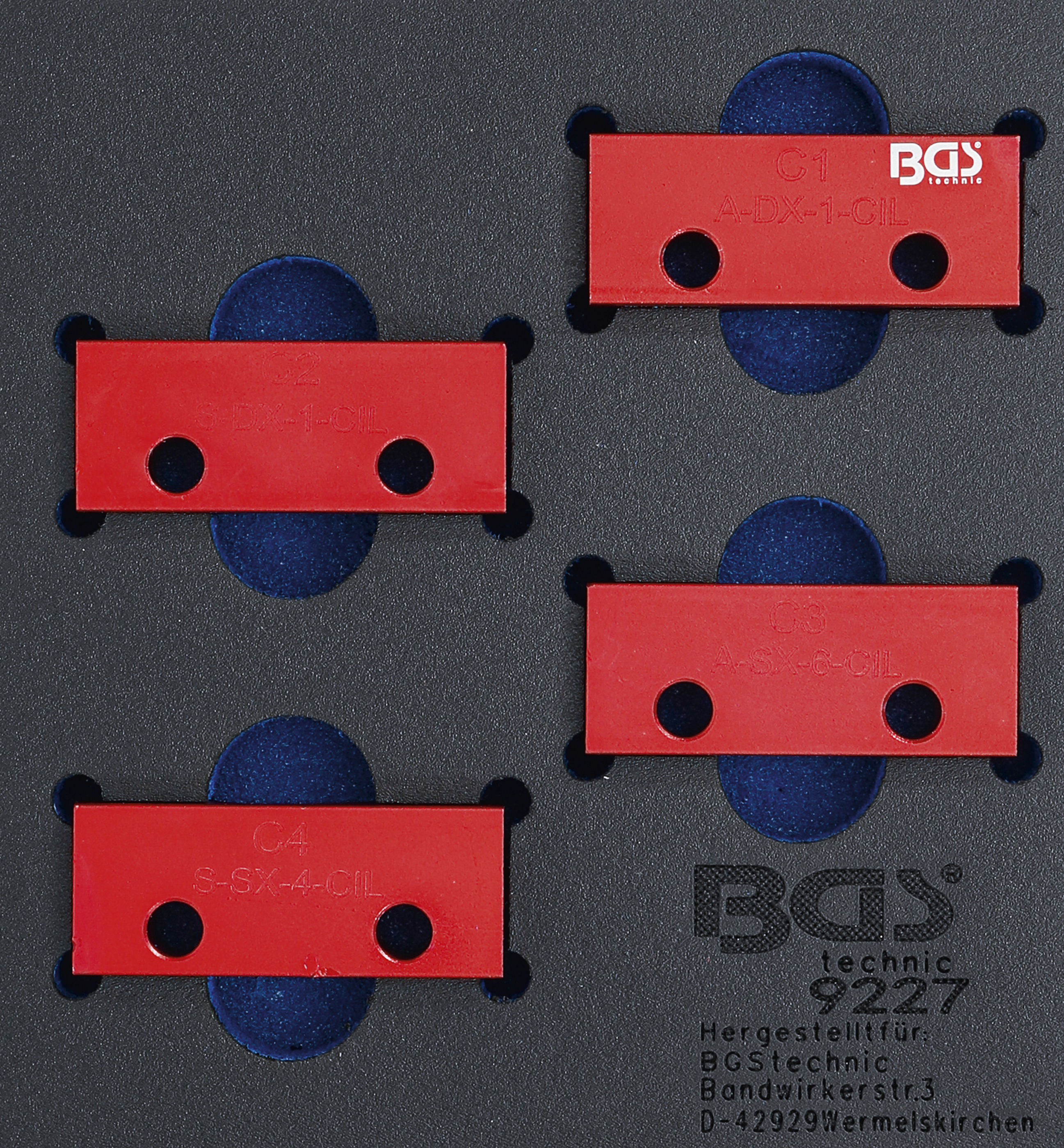 BGS Werkstattwageneinlage 1/6: Nockenwellen-Arretierwerkzeug-Satz | für Alfa Romeo / Lancia 3.0l V6 24V