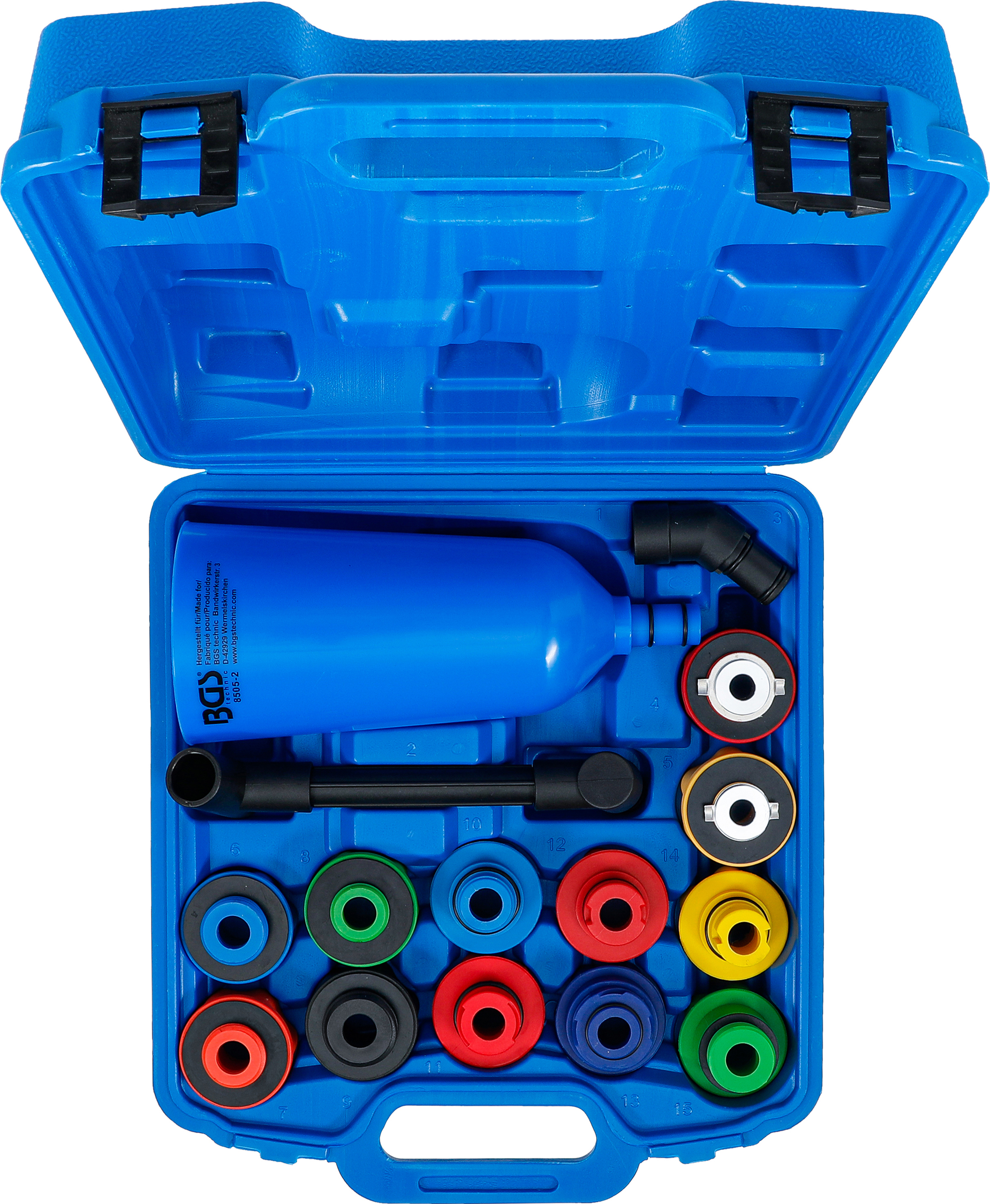 BGS Öl-Einfülltrichter-Satz | Kunststoffausführung | 15-tlg.