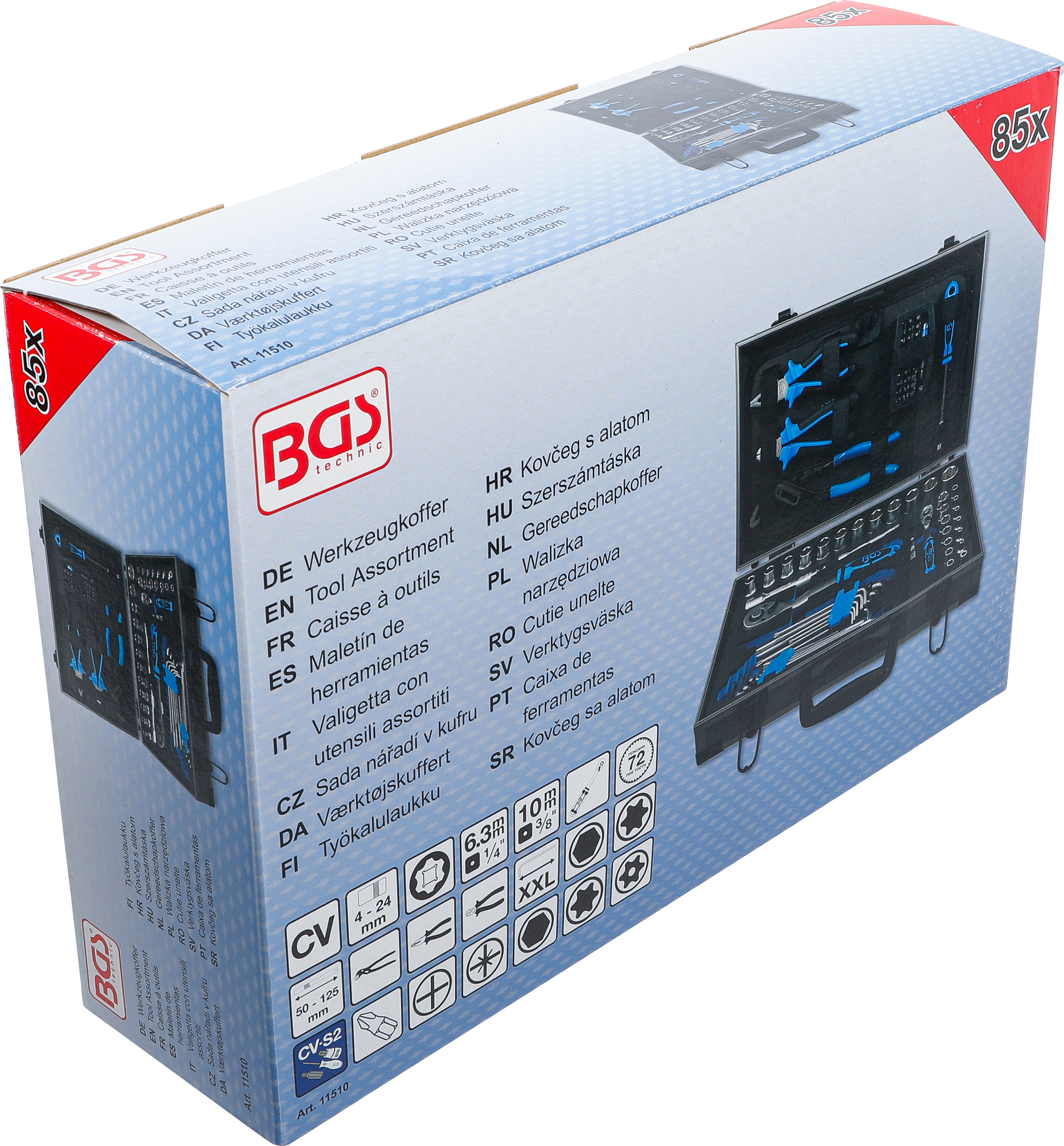 BGS Universal-Werkzeugkoffer | 85-tlg.