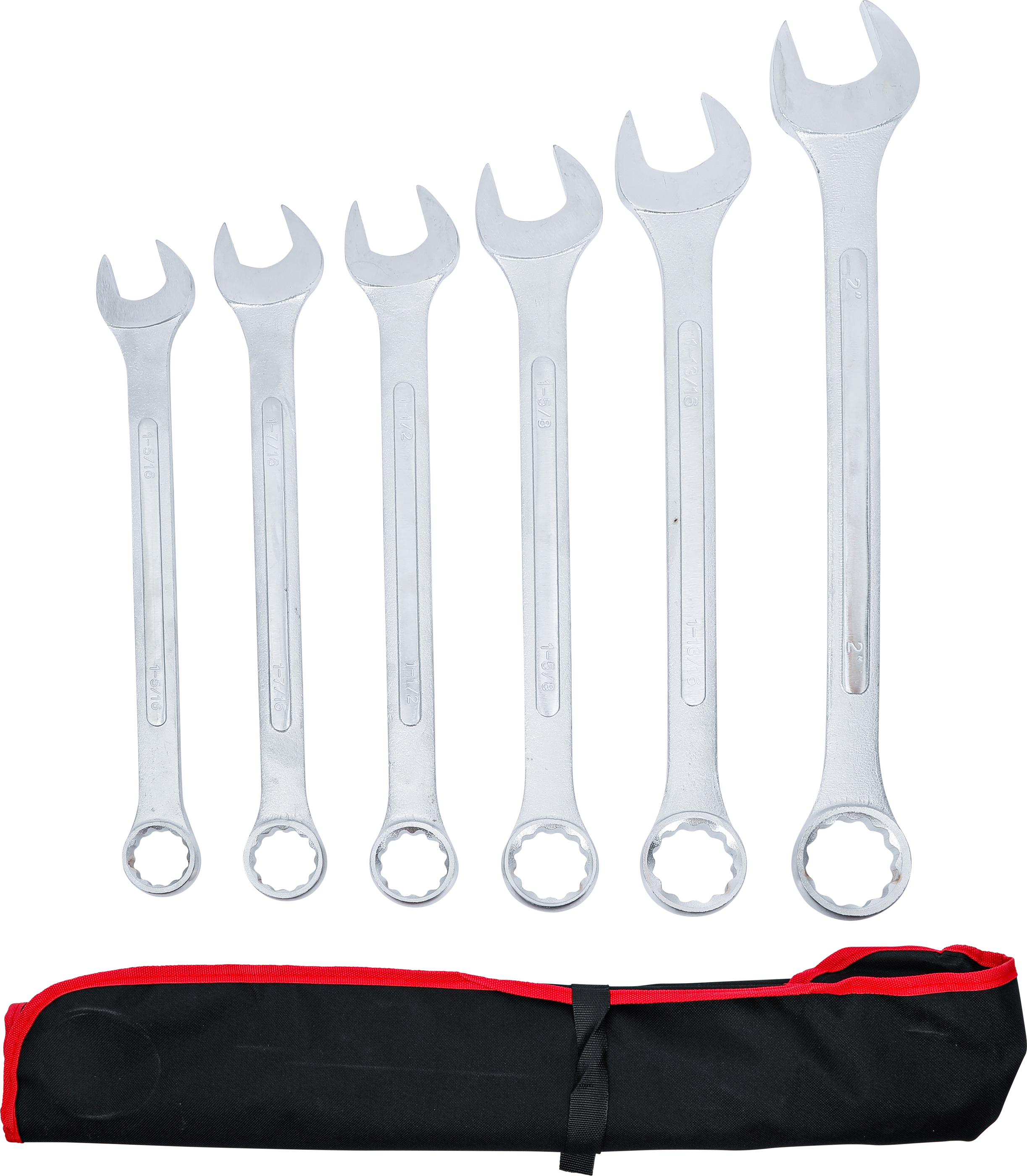 BGS Maul-Ringschlüssel-Satz | XXL | Zollgrößen | SW 1.5/16" - 2" | 6-tlg.