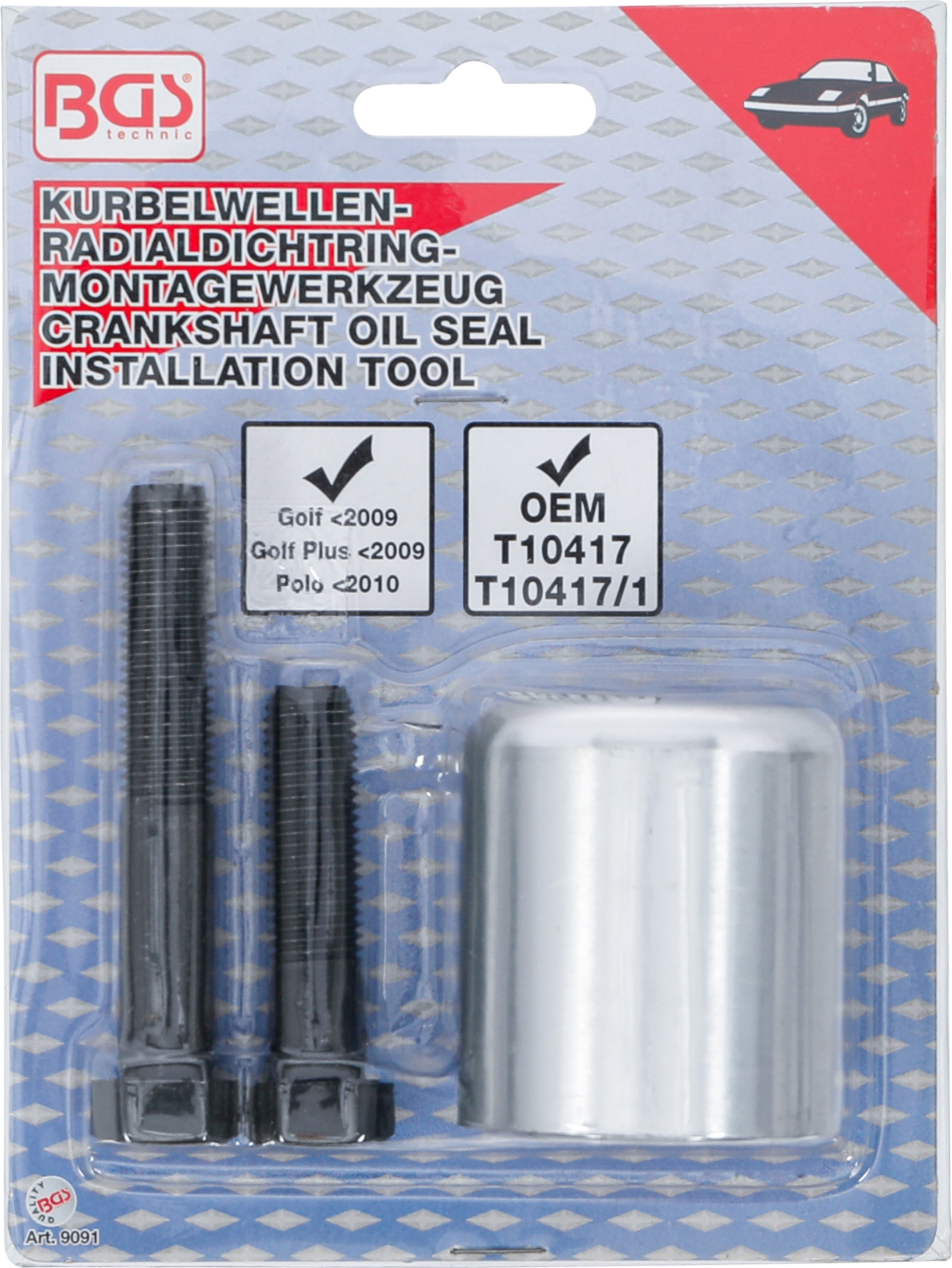 BGS Kurbelwellen-Dichtring-Montagewerkzeug | für VAG 1.2 L FSI