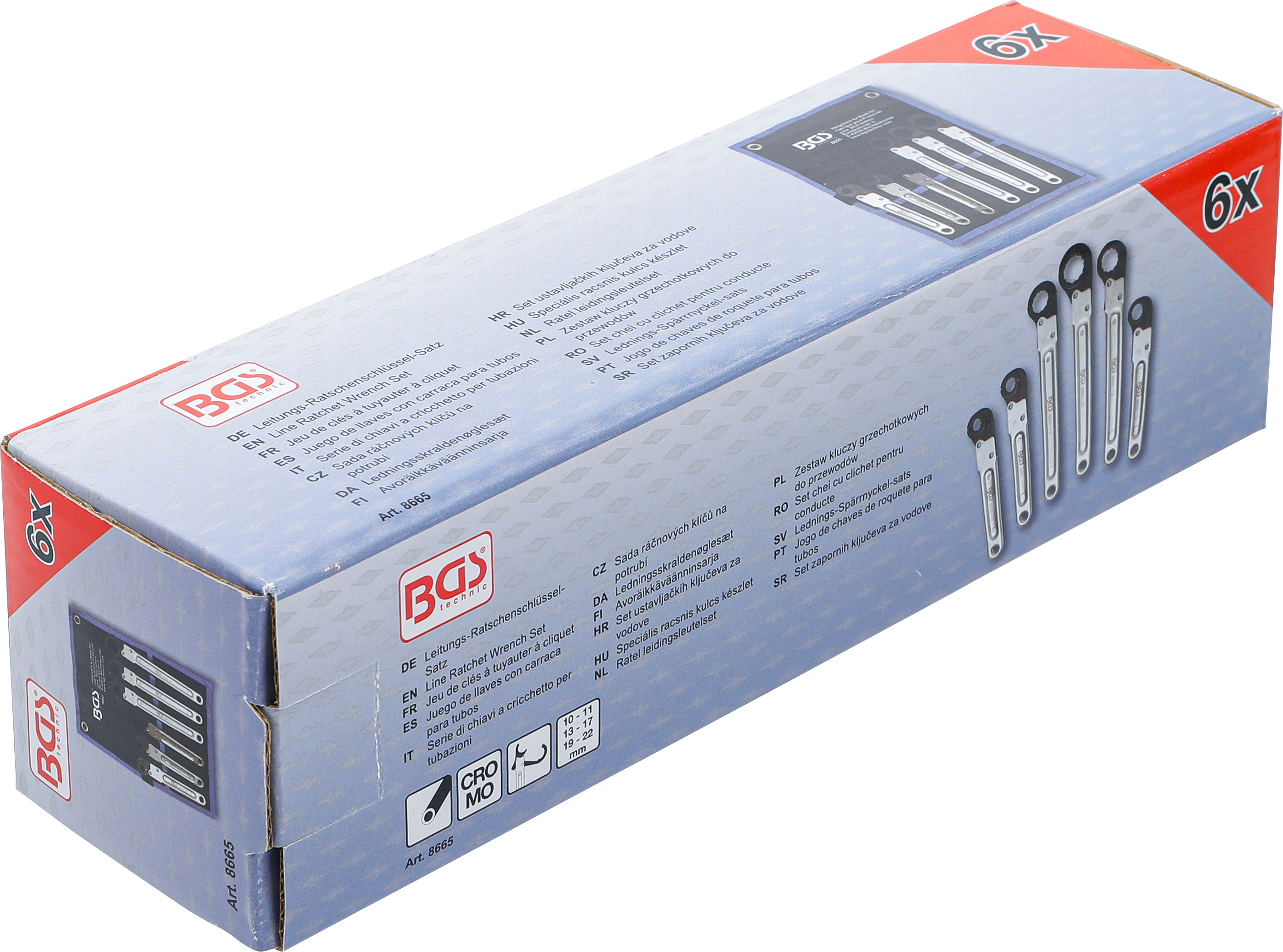 BGS Leitungs-Ratschenschlüssel-Satz | 6-tlg.