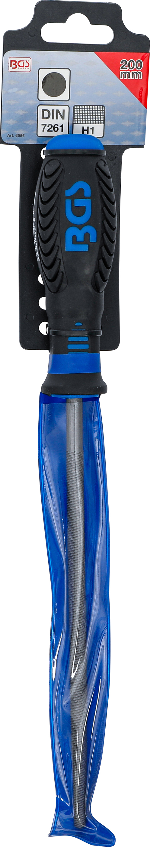 BGS Werkstattfeile | rund | Hieb 1 | 200 mm