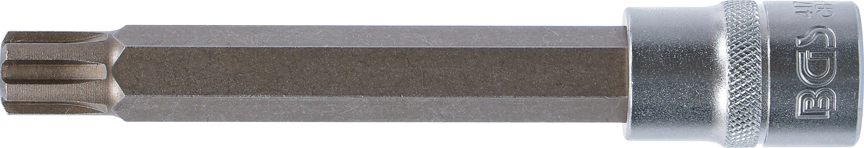 BGS Bit-Einsatz | Länge 140 mm | Antrieb Innenvierkant 12,5 mm (1/2") | Keil-Profil (für RIBE) M14