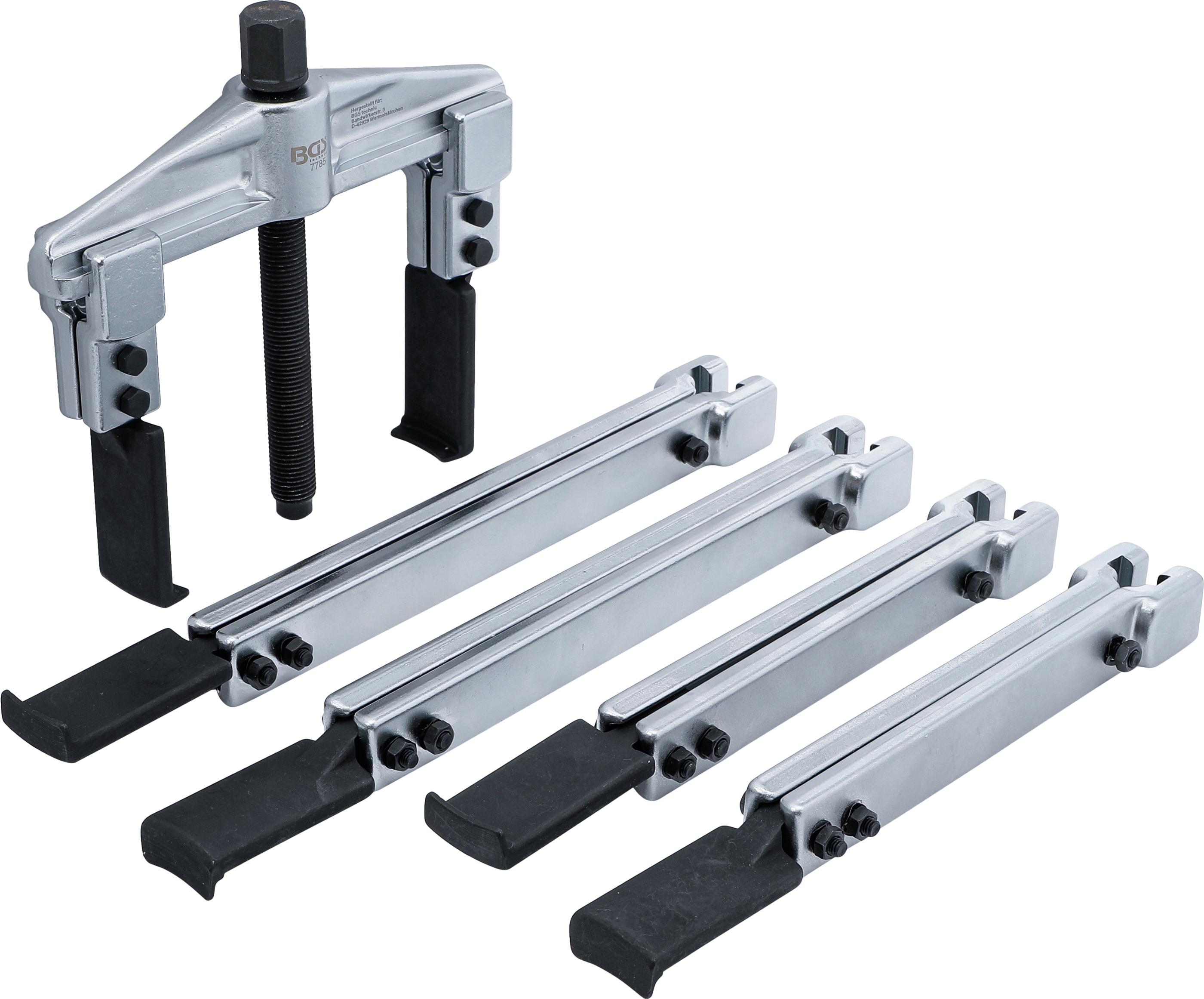 BGS Universal-Abzieher-Satz, 2-armig | 35 - 130 mm | 7-tlg.