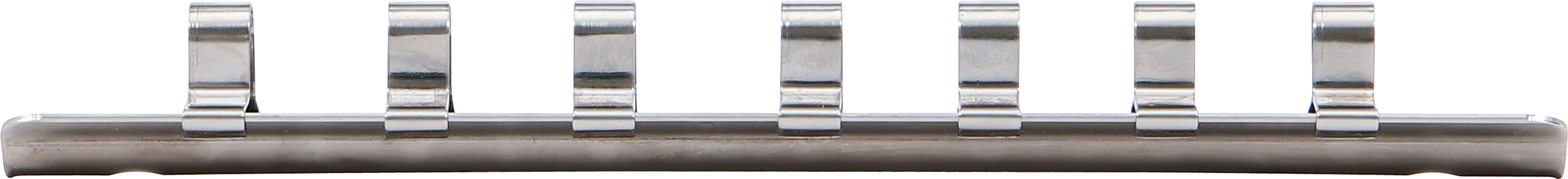 BGS Aufsteckschiene mit 7 Clips | 6,3 mm (1/4")