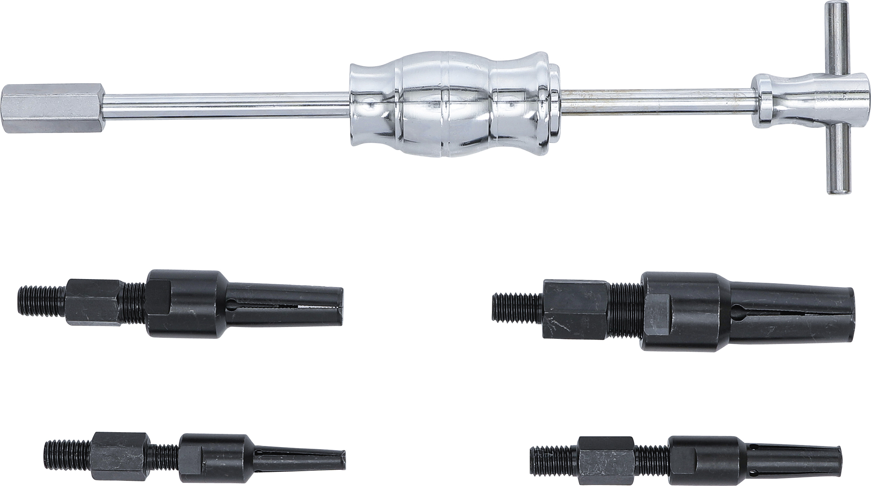 BGS Grundloch-Innenlager-Abzieher-Satz mit Gleithammer | 5-tlg.