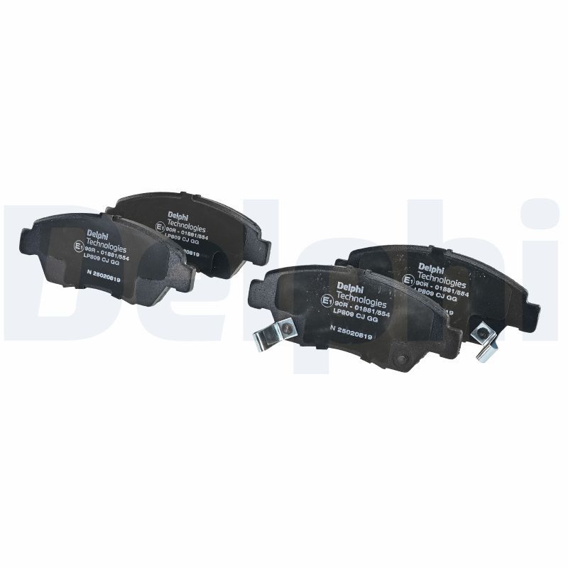 Bremsbelagsatz vorne , passt zu: ACURA RSX; HONDA CIVIC V, CIVIC VI, CIVIC VII, CIVIC VIII, CRX III, INTEGRA, JAZZ III 1.3H-2.0 10.91-06.14