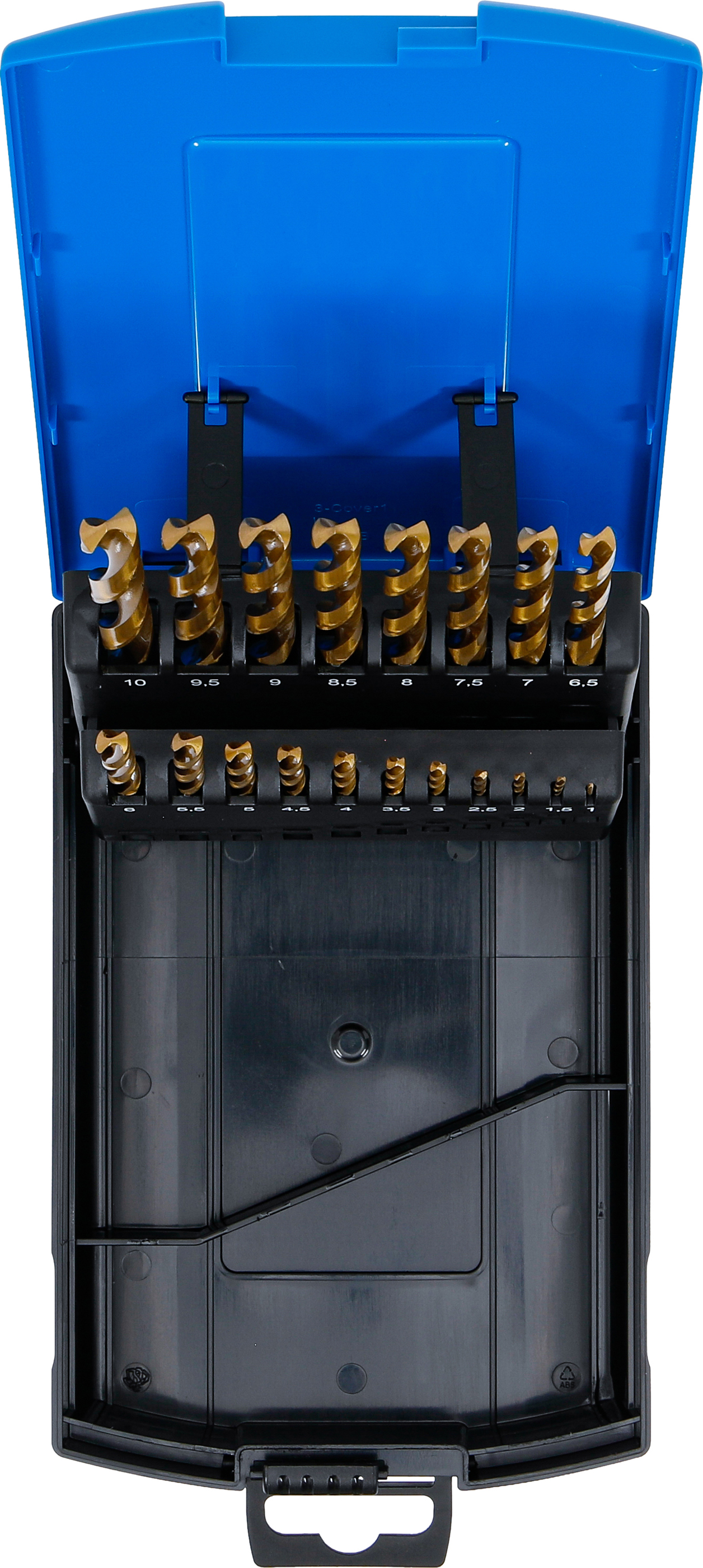 BGS Spiralbohrer-Satz | HSS | titan-nitriert | 1 - 10 mm | 19-tlg.