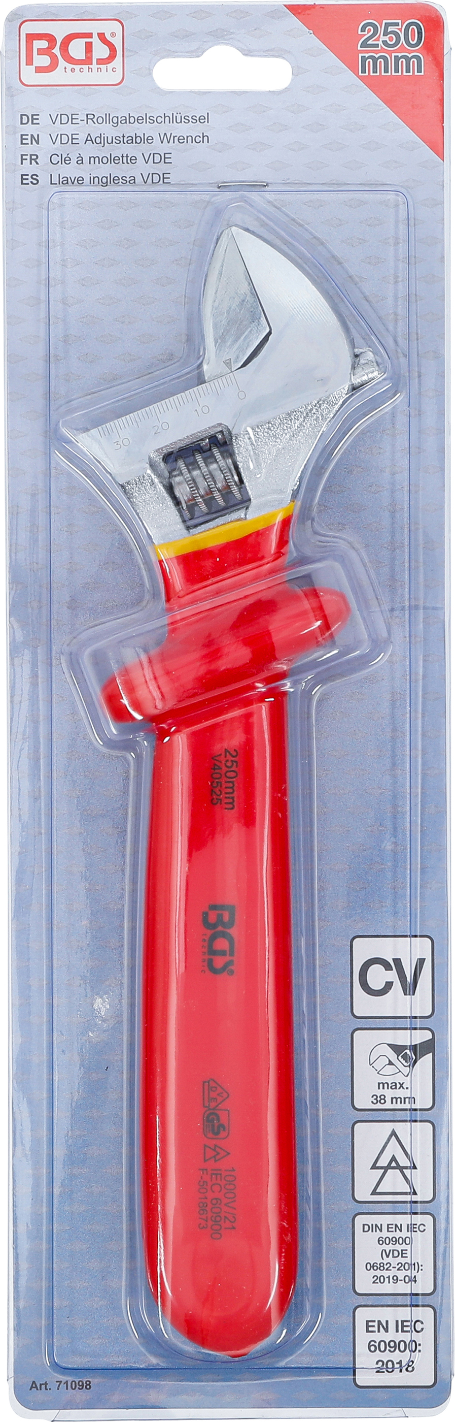 BGS VDE-Rollgabelschlüssel | SW max. 38 mm