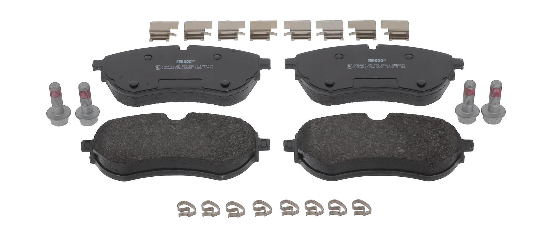 Bremsbelagsatz, Scheibenbremse