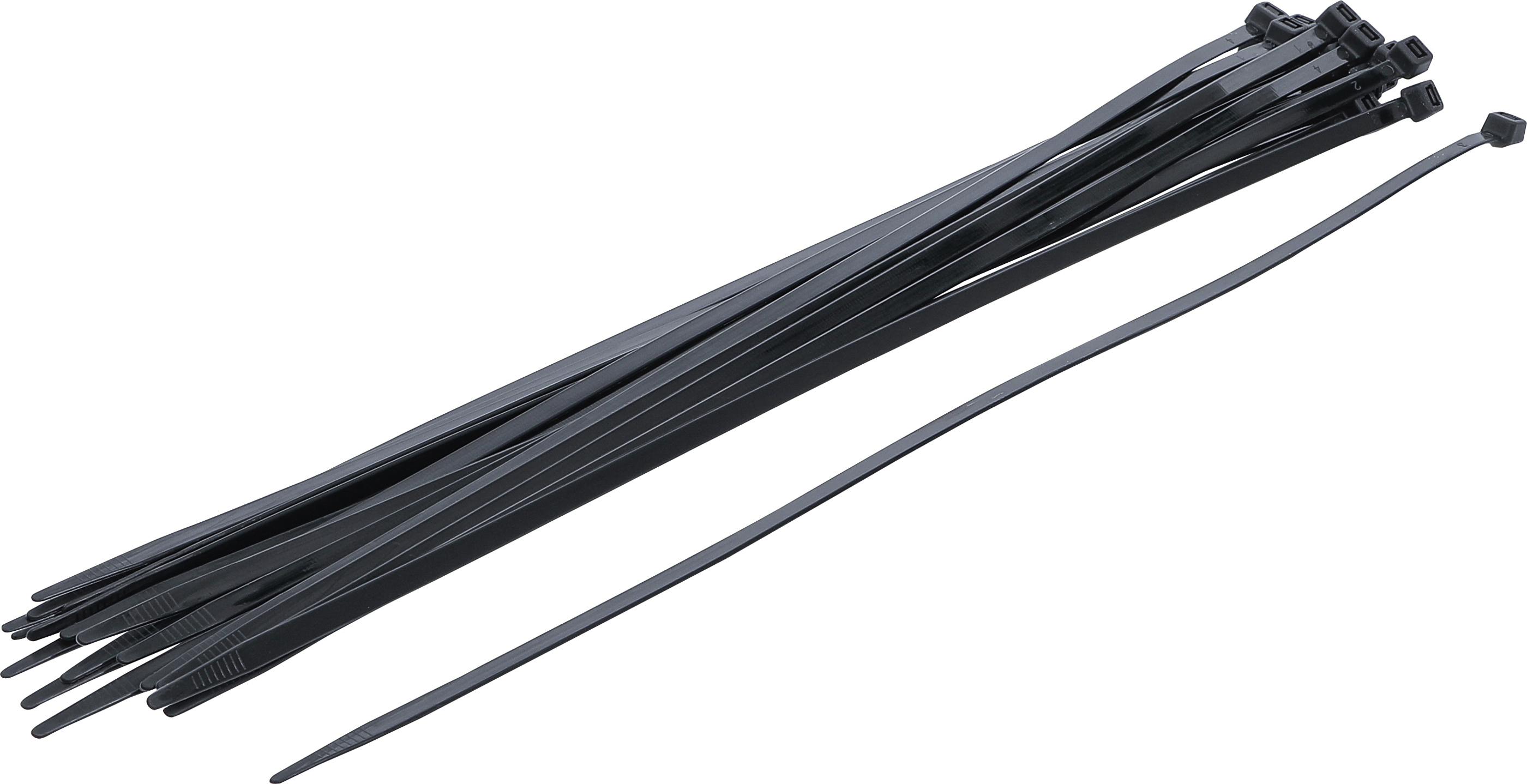 BGS Kabelbinder-Sortiment | schwarz | 7,6 x 500 mm | 20-tlg.