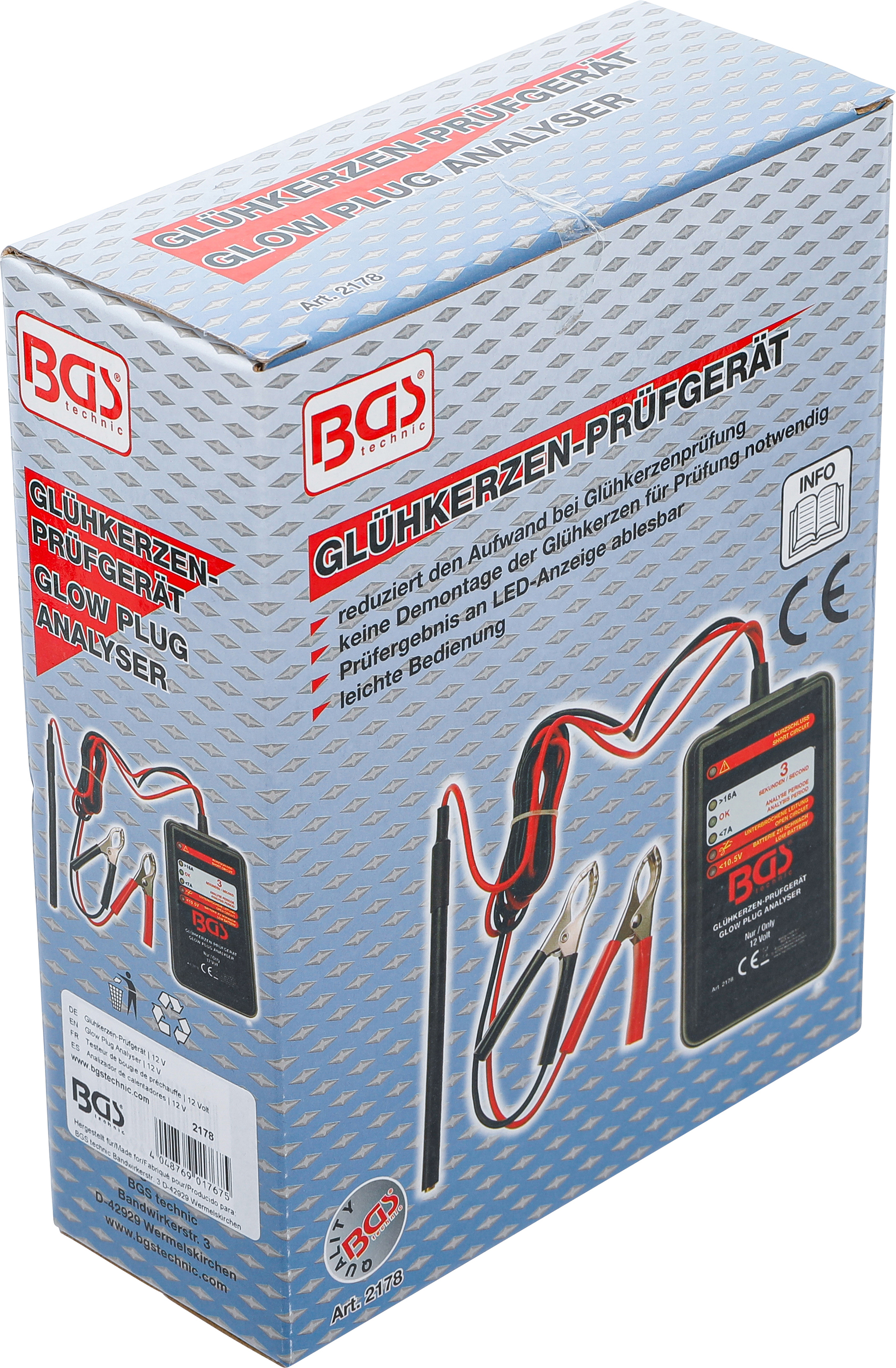 BGS Glühkerzen-Prüfgerät | 12 V