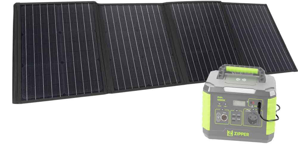 Zipper Solarpanel 120W passend zur Powerstation 1000W
