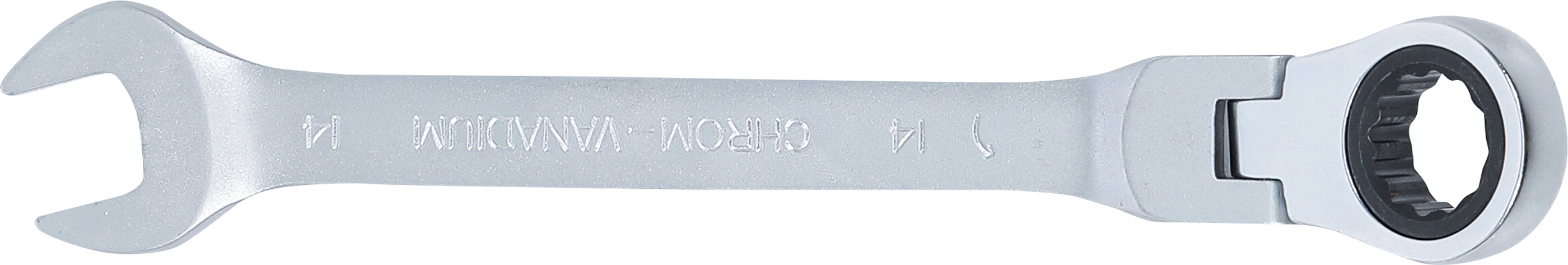 BGS Ratschenring-Maulschlüssel | abwinkelbar | SW 14 mm