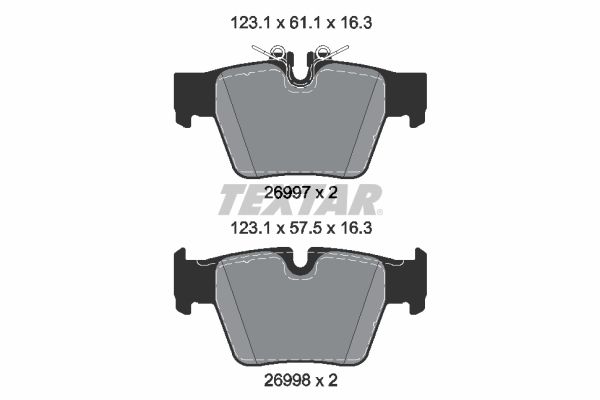 Bremsbelagsatz, Scheibenbremse