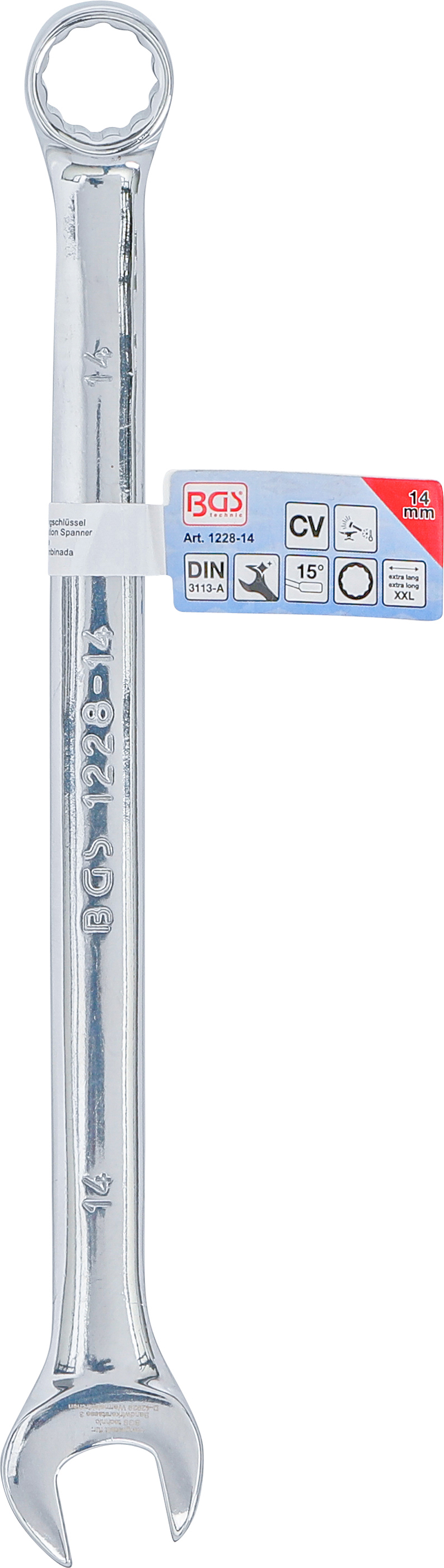 BGS Maul-Ringschlüssel | extra lang | SW 14 mm