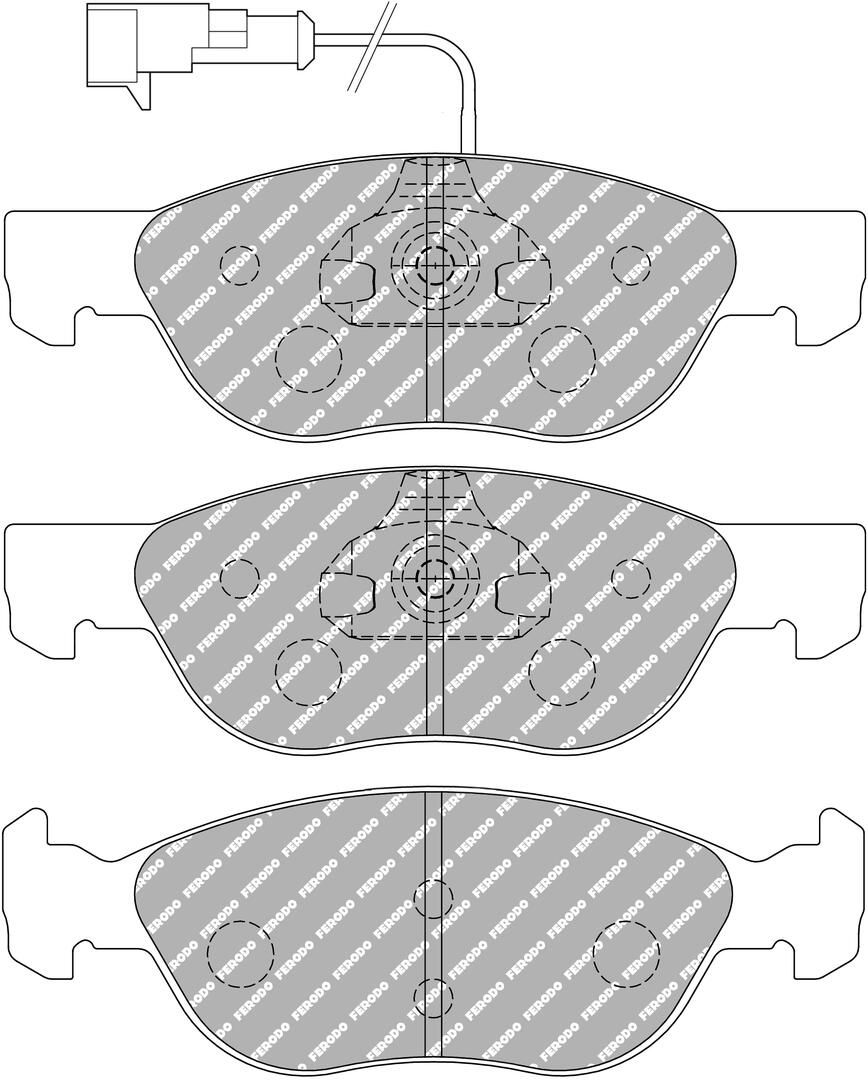 Bremsbelagsatz, Scheibenbremse