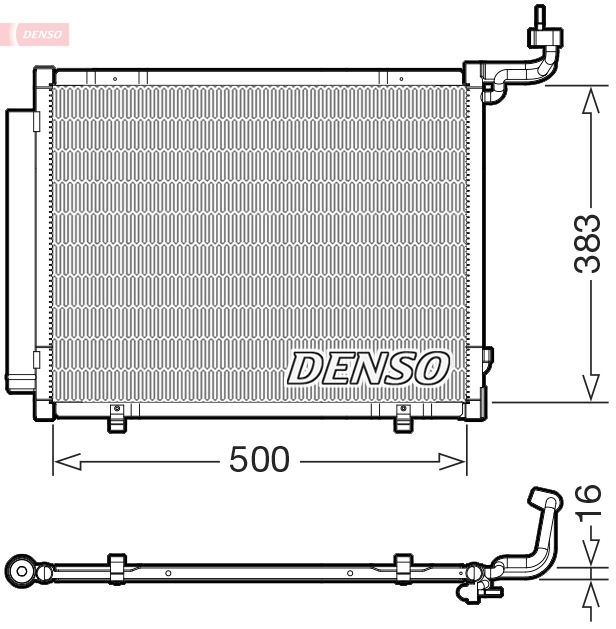 Klimaanlage Kondensator (mit Trockner) passt zu: FORD ECOSPORT, FIESTA VI, FIESTA VII, PUMA, TOURNEO COURIER B460, TRANSIT COURIER B460 1.0-1.6D 06.08-