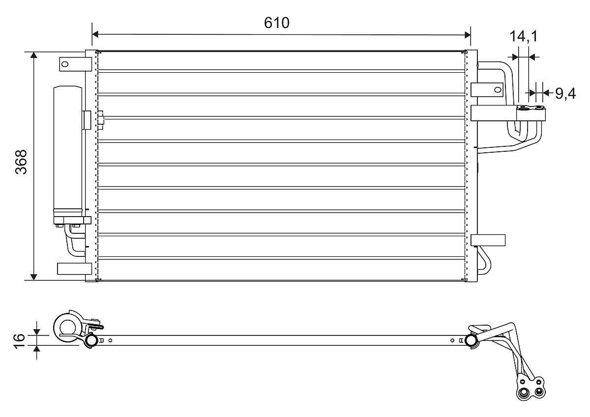 Kondensator, Klimaanlage