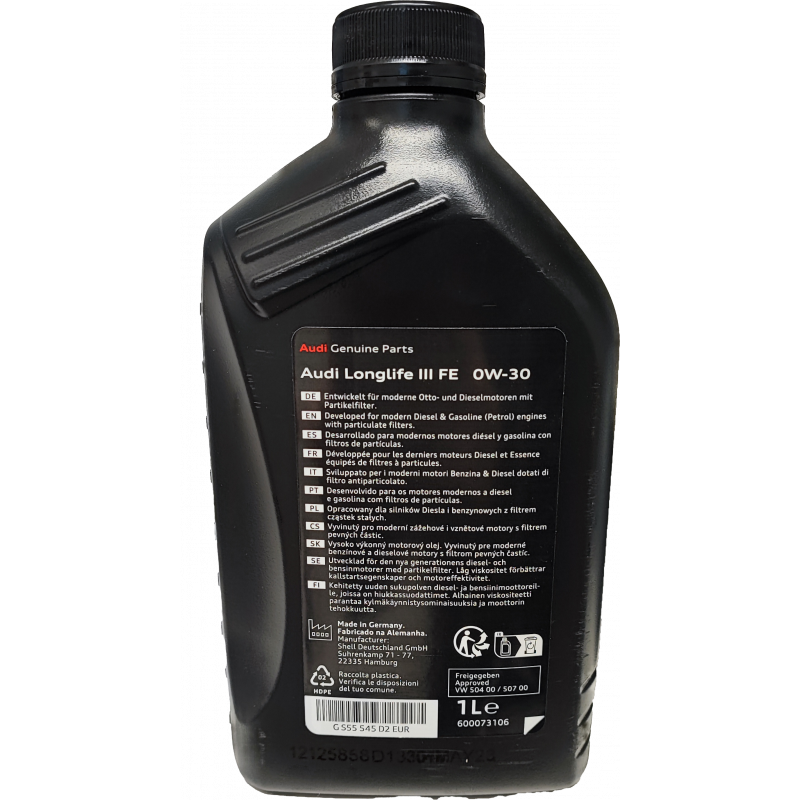 0W-30 Original Audi LongLife III FE GS55545D2EUR Motoröl 1 Liter