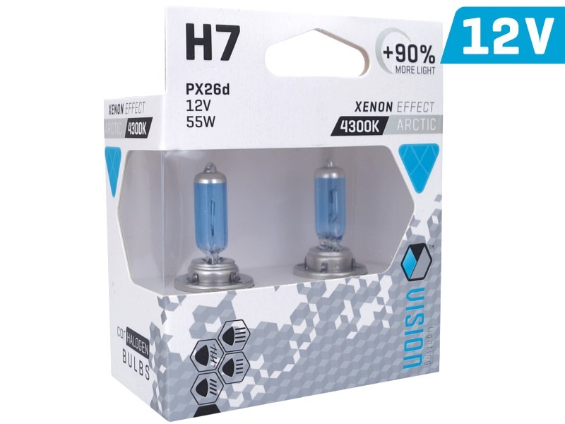 Vision H7 Xenon Effect Arctic Glühlampen +90% Licht Halogen Autolampe 2er