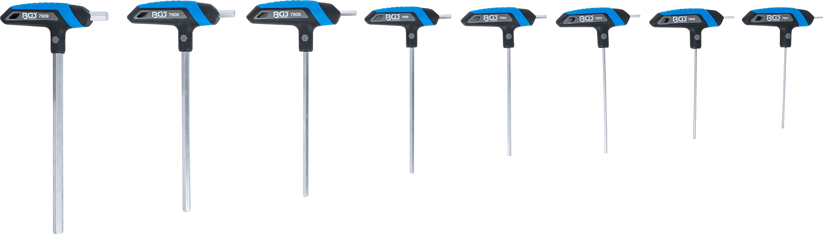 BGS T-Griff-Schlüssel-Satz | Innensechskant 2 - 10 mm | 8-tlg.